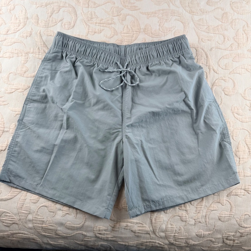 Goodfellow & Co Mens Gray Swim Trunks Mesh Lined Board Shorts Size Medium